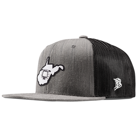 West Virginia Moonlight Flat Trucker Heather Gray