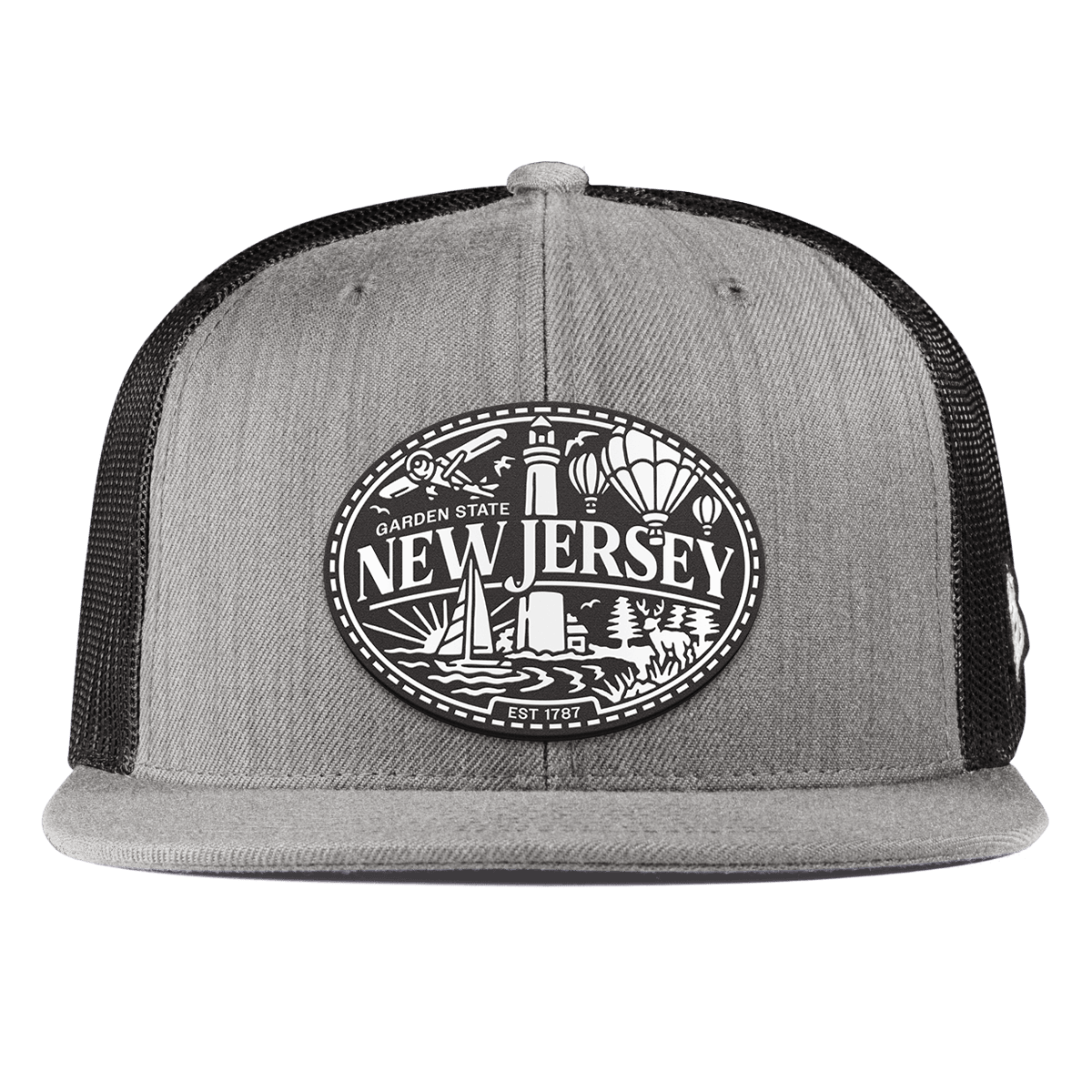 New Jersey Traveler Flat Trucker Heather Gray