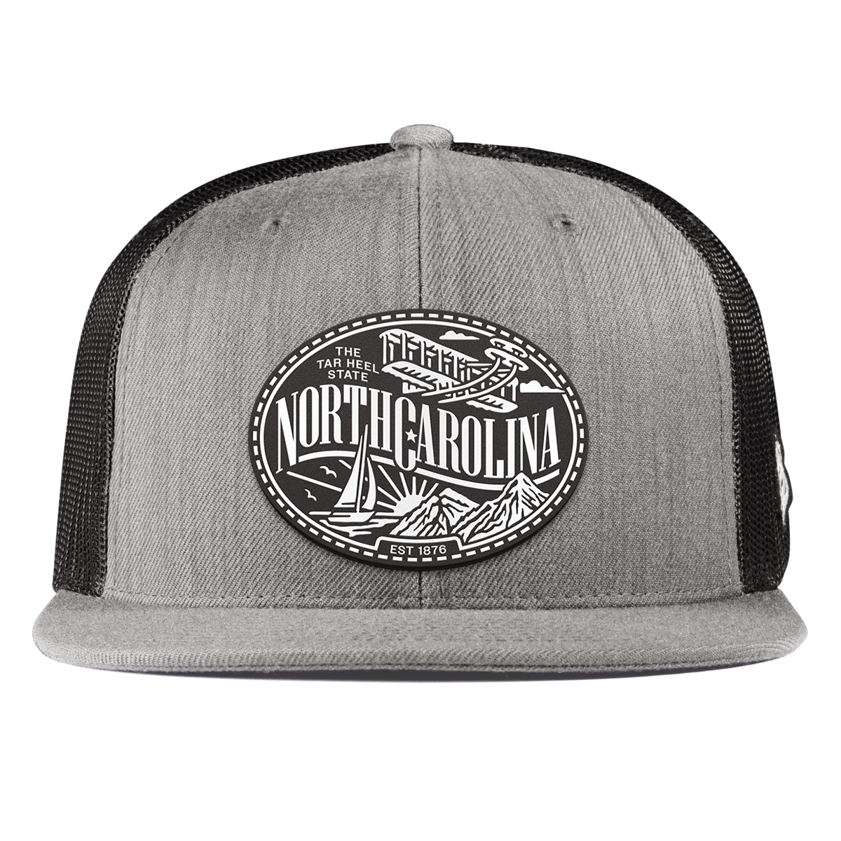 North Carolina Traveler Flat Trucker Heather Gray