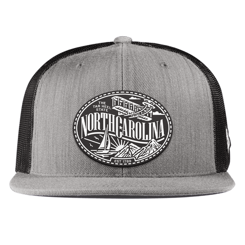 North Carolina Traveler Flat Trucker Heather Gray