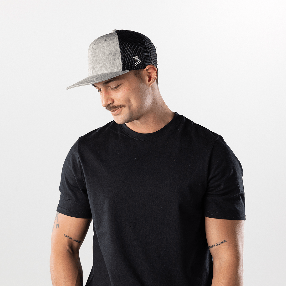 Bare Flat Trucker Heather Gray