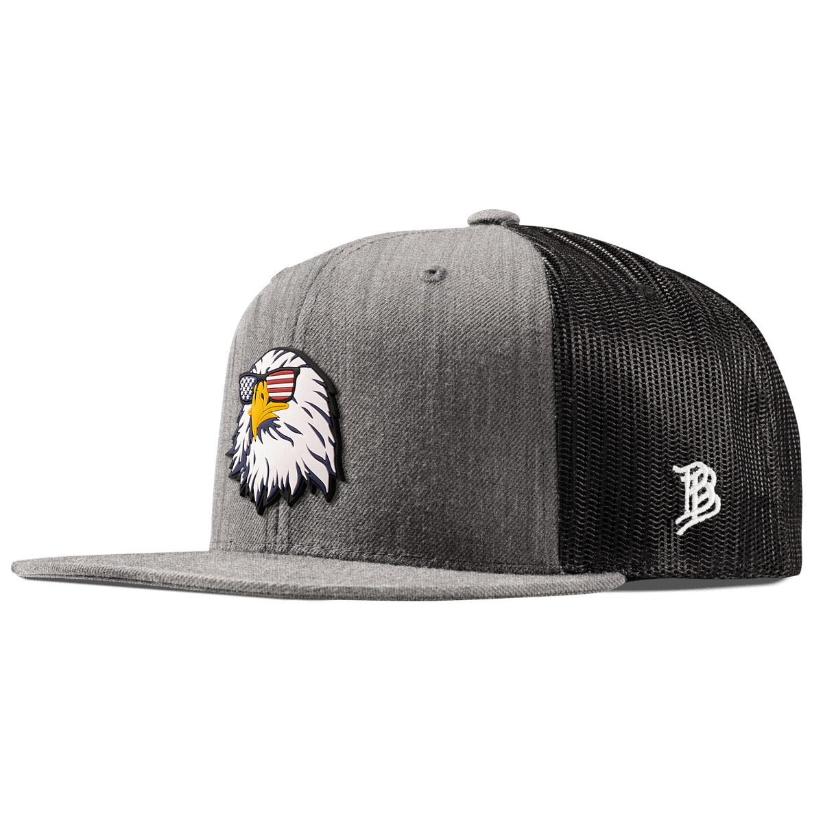 Party Eagle PVC Flat Trucker Heather Gray