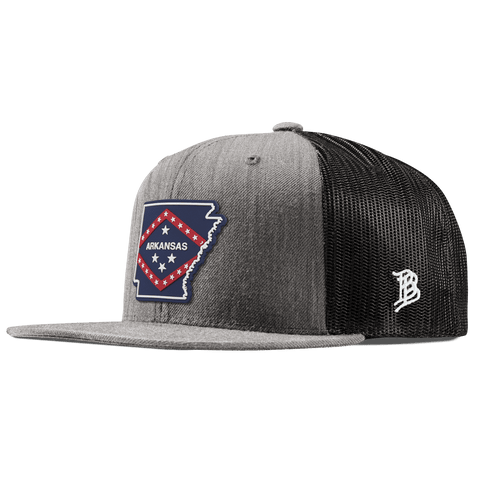 Arkansas Patriot Series Flat Trucker Heather Gray