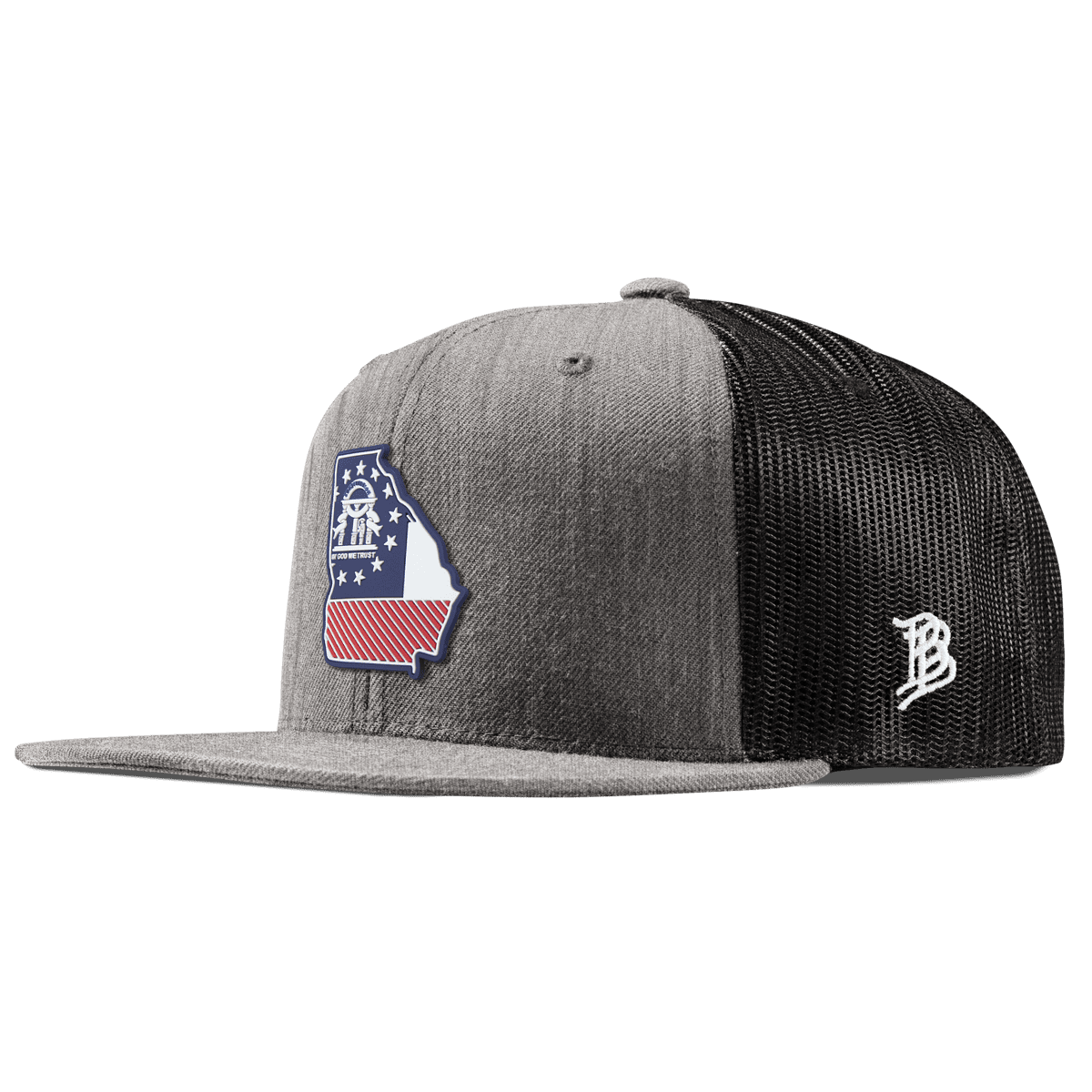 Georgia Patriot Series Flat Trucker Heather Gray 