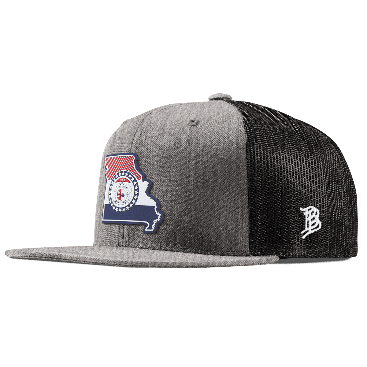 Missouri Patriot Series Flat Trucker Heather Gray 