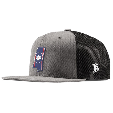 Mississippi Patriot Series Flat Trucker Heather Gray 