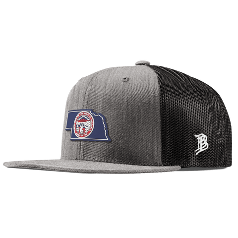 Nebraska Patriot Series Flat Trucker Heather Gray 