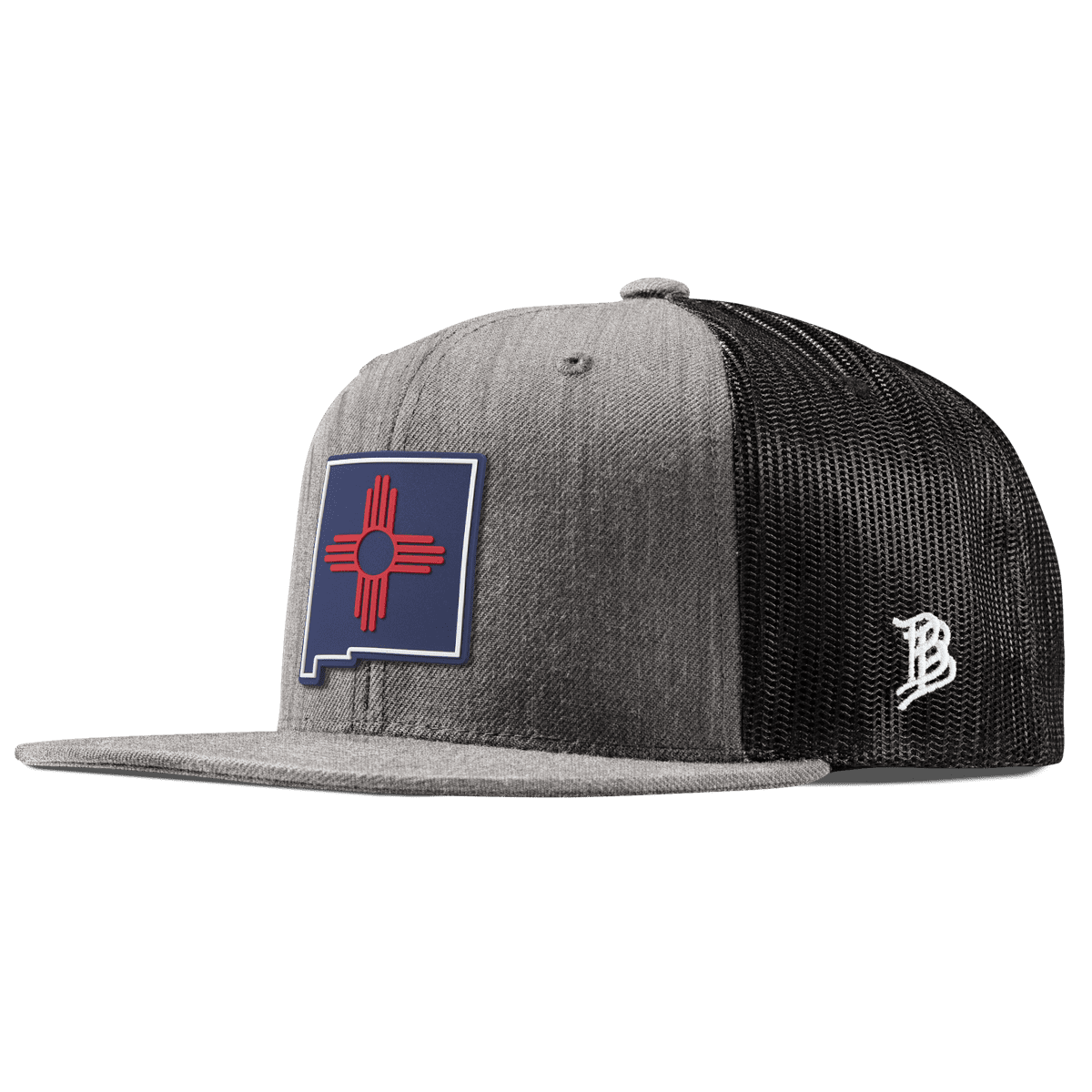 New Mexico Patriot Series Flat Trucker Heather Gray