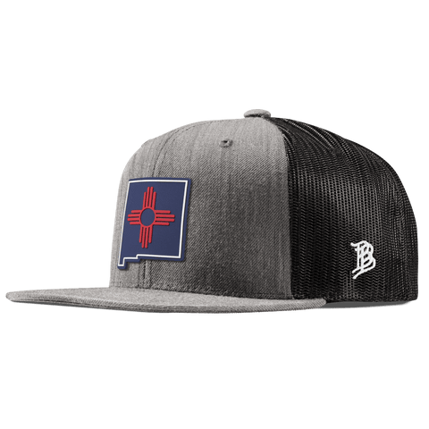 New Mexico Patriot Series Flat Trucker Heather Gray