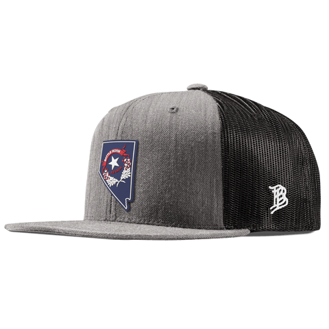 Nevada Patriot Series Flat Trucker Heather Gray