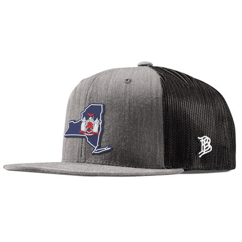 New York Patriot Series Flat Trucker Heather Gray