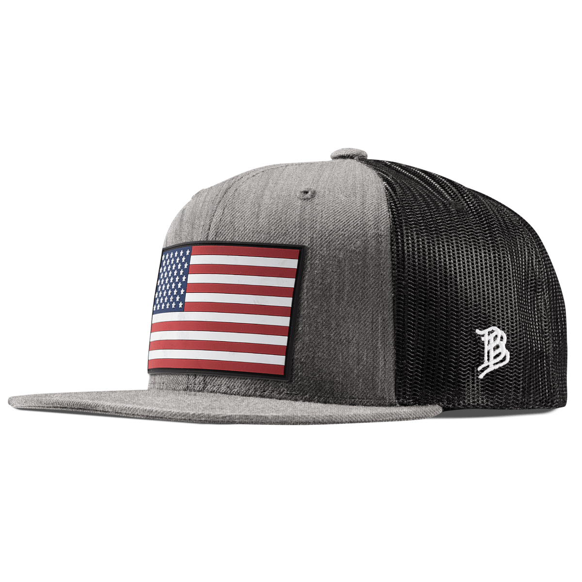Salute PVC Flat Trucker Heather Gray