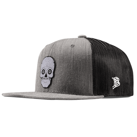 Sugar Skull PVC Flat Trucker heather Gray