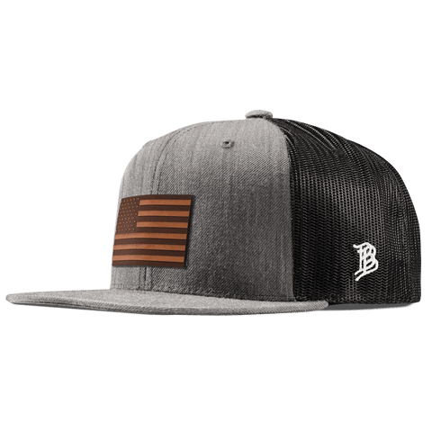 Old Glory Flat Trucker Heather Gray
