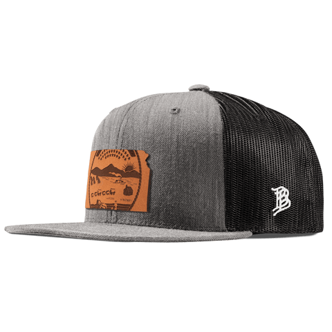 Kansas 34 Flat Trucker Heather Gray