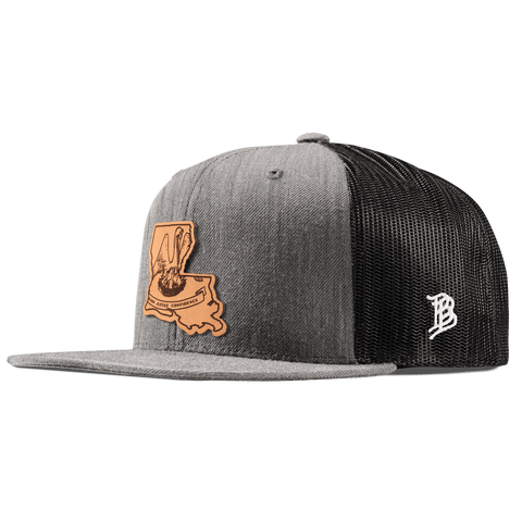 Louisiana 18 Flat Trucker Heather Gray