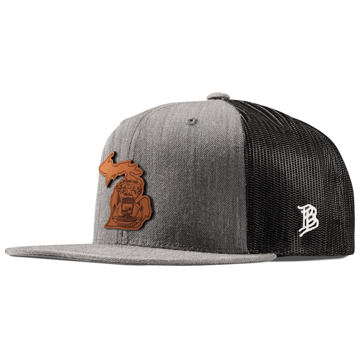 Michigan 26 Flat Trucker Heather Gray
