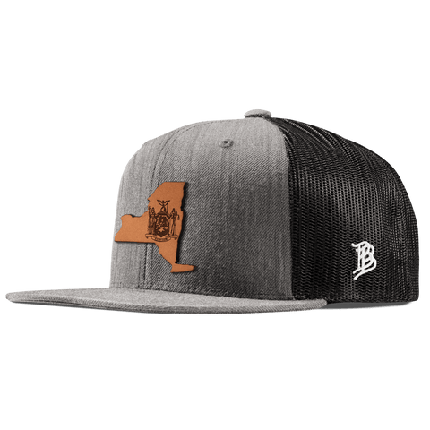 New York 11 Flat Trucker Heather Gray
