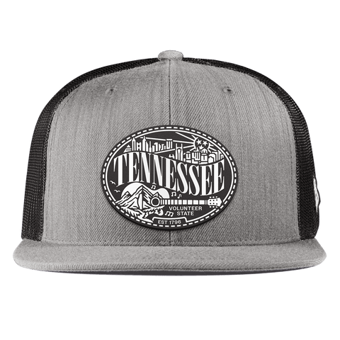 Tennessee Traveler Flat Trucker Heather Gray