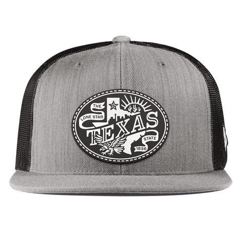 Texas Traveler Flat Trucker Heather Gray