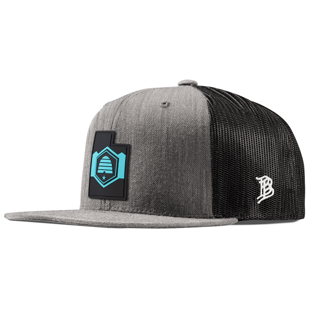 Utah Turquoise Flat Trucker