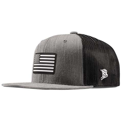 Vintage Old Glory Flat Trucker Heather Gray