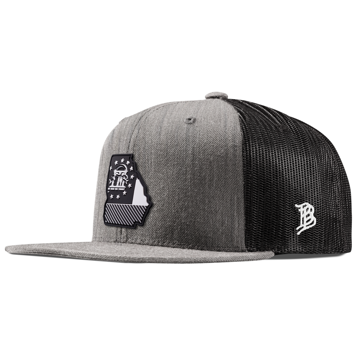 Georgia Vintage Flat Trucker  Heather Gray