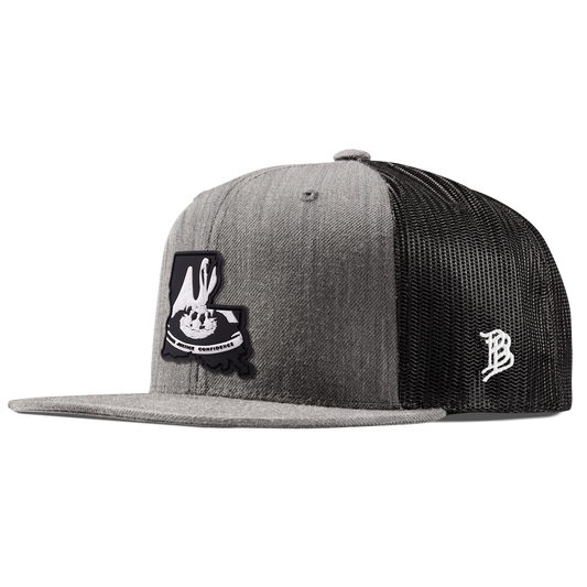 Louisiana Vintage Flat Trucker  Heather Gray