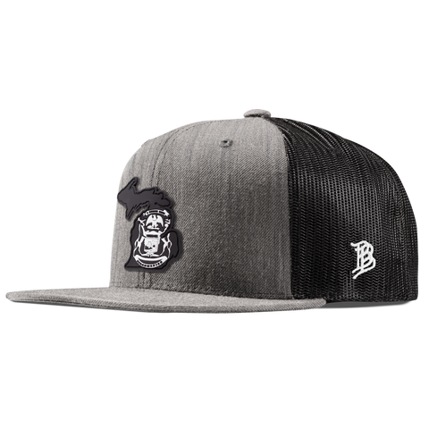 Michigan Vintage Flat Trucker  Heather Gray