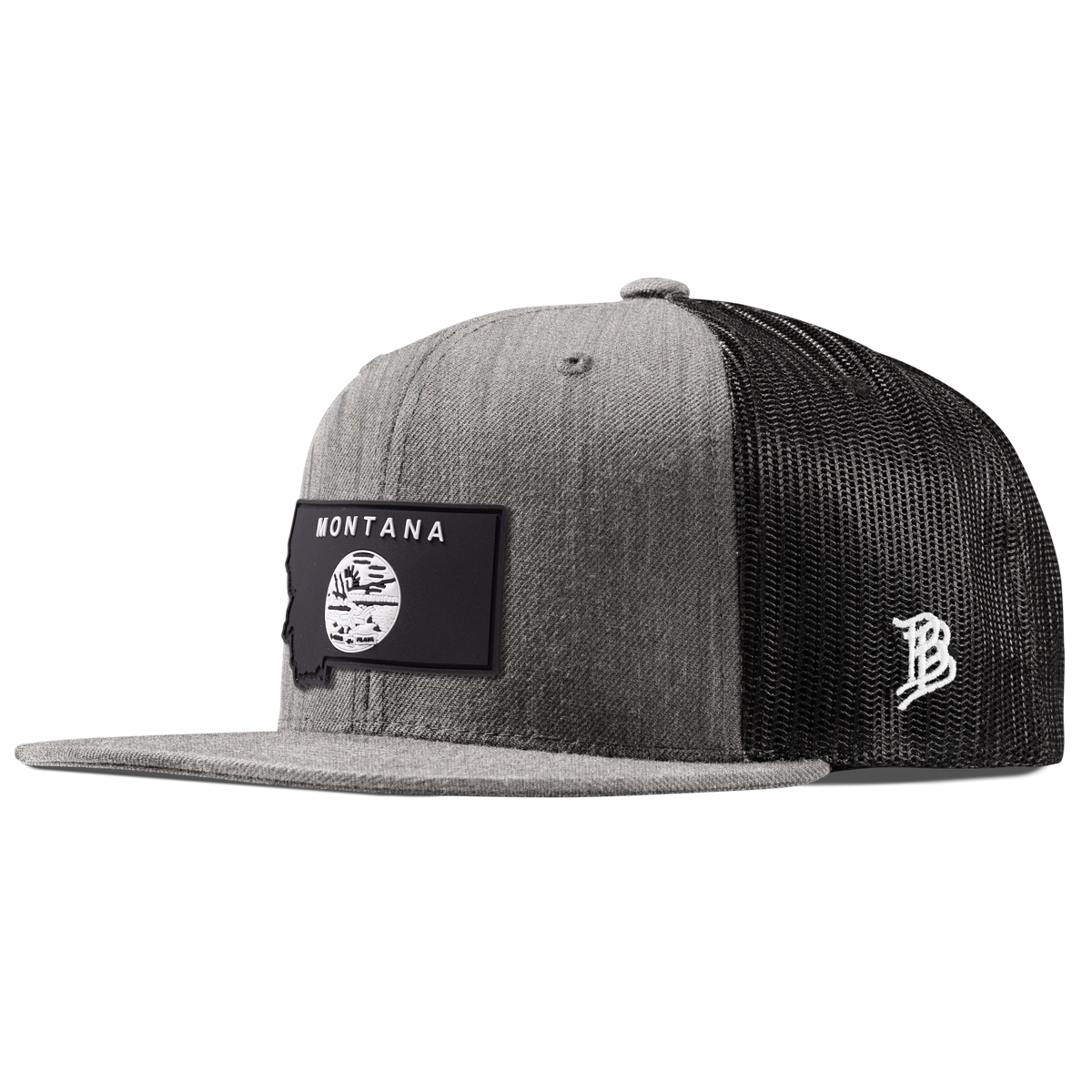 Montana Vintage Flat Trucker  Heather Gray