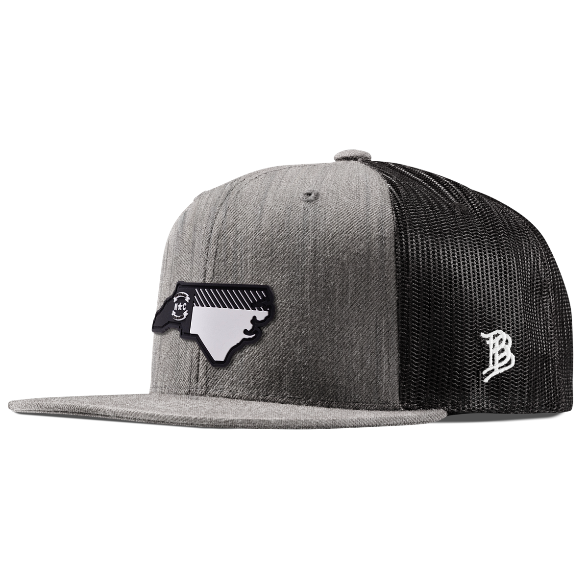 North Carolina Vintage Flat Trucker  Heather Gray