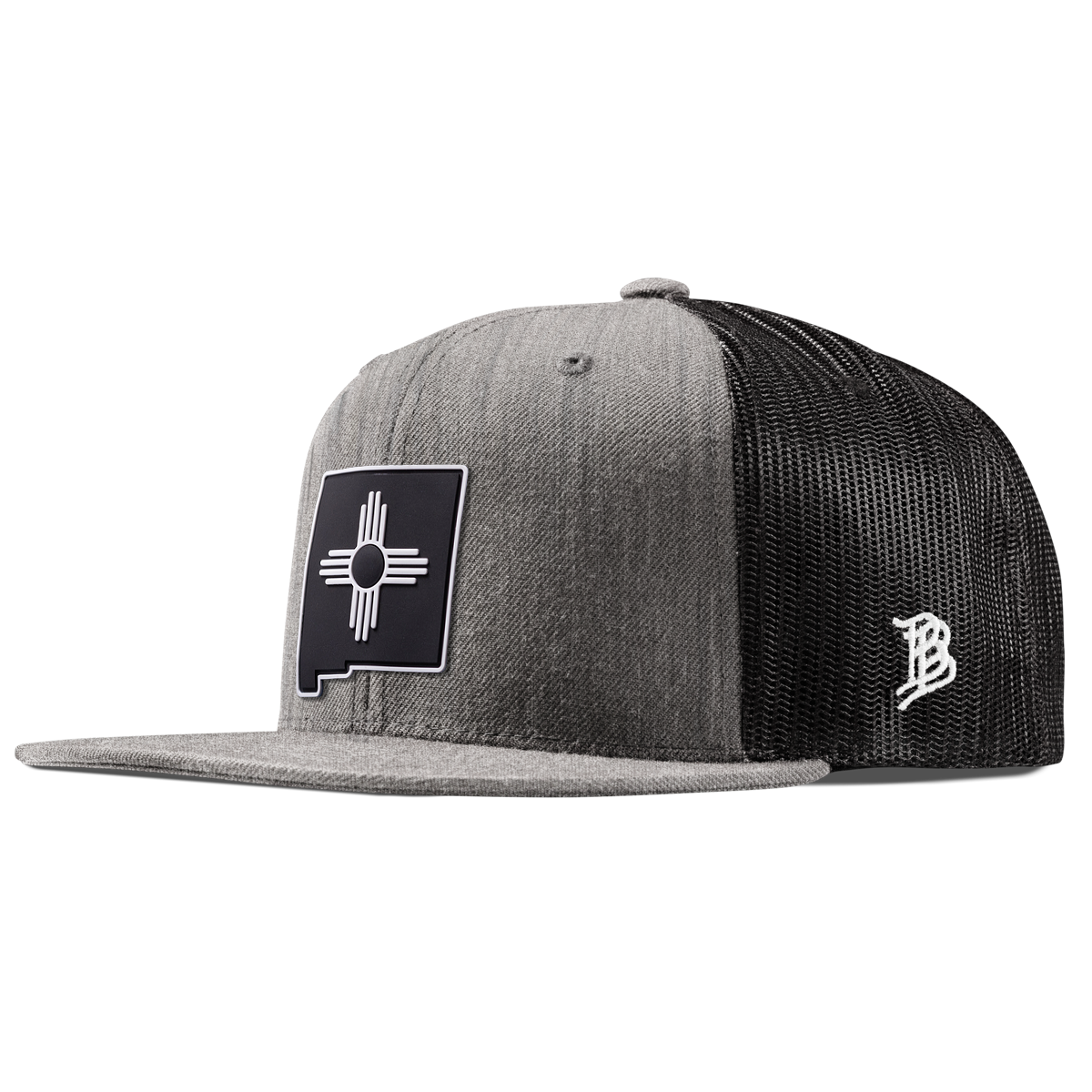 New Mexico Vintage Flat Trucker  Heather Gray