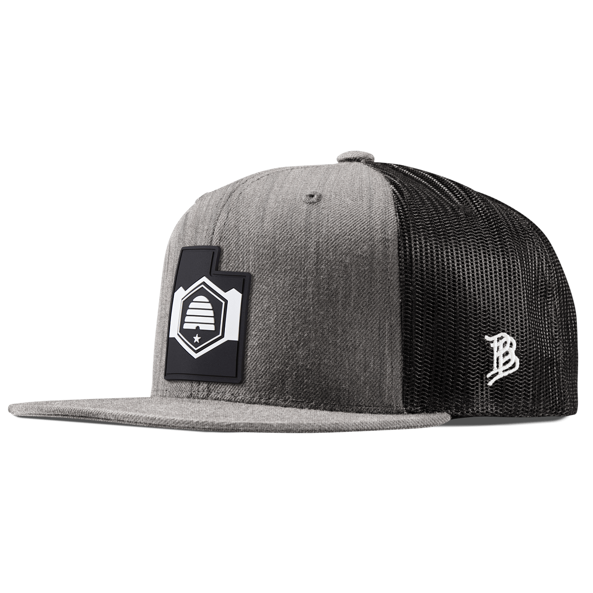 Utah Vintage Flat Trucker  Heather Gray