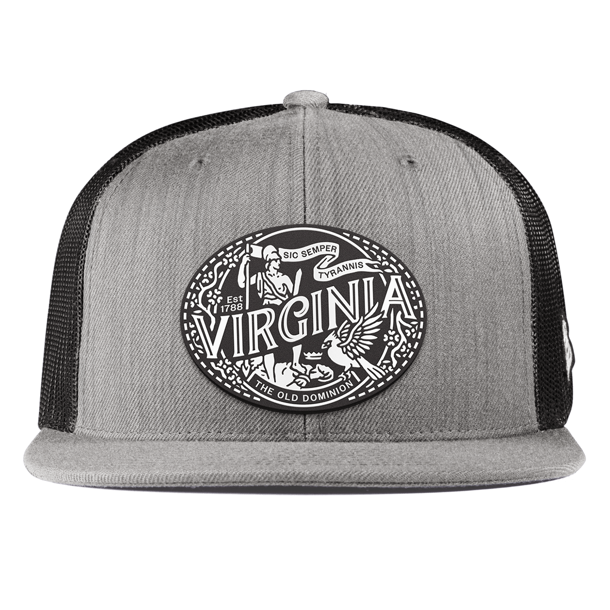 Virginia Traveler Flat Trucker Heather Gray