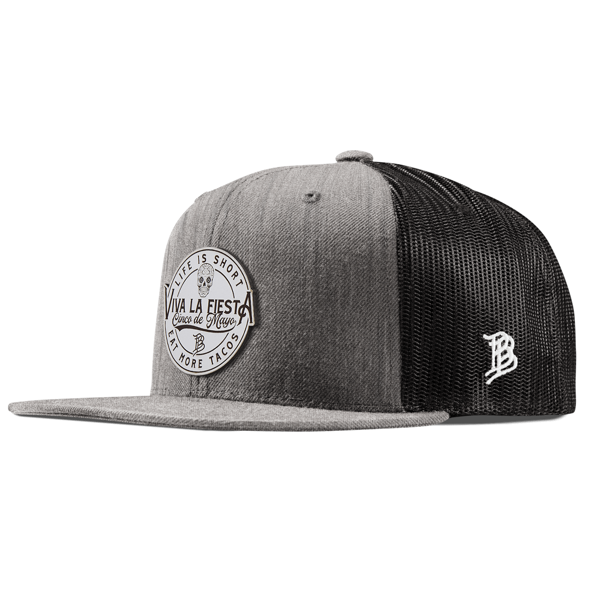 Branded Fiesta Flat Trucker Heather Gray 