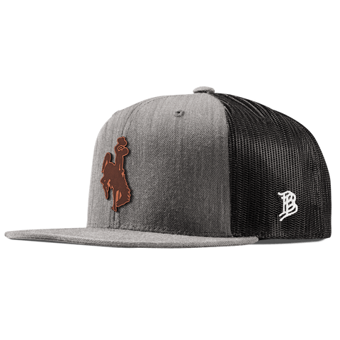 Wyoming Cowboy Flat Trucker Dark Logo