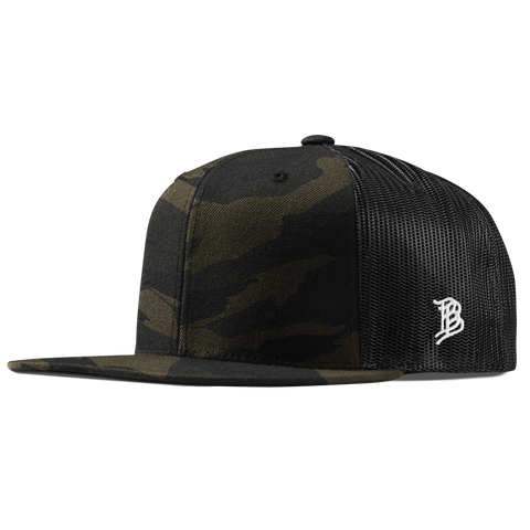 Bare Flat Trucker Midnight Camo