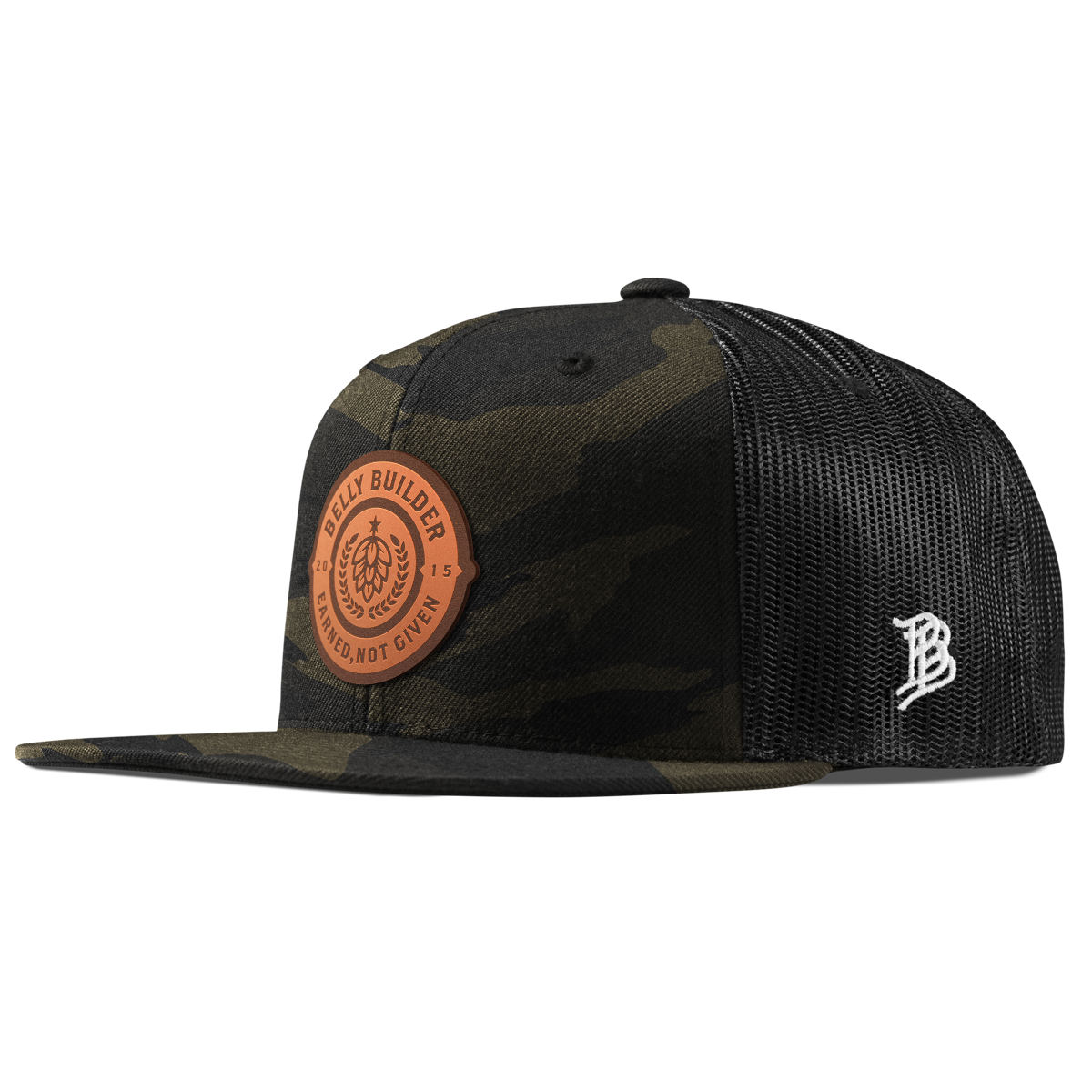 Belly Builder Flat Trucker Midnight Camo