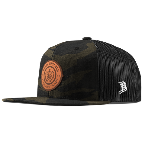 Belly Builder Flat Trucker Midnight Camo