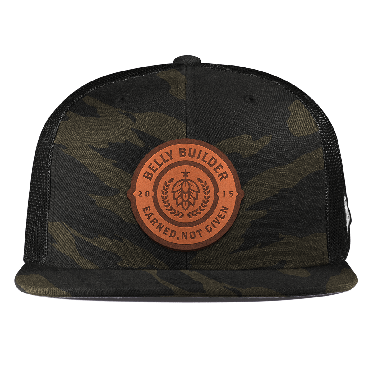 Belly Builder Flat Trucker Midnight Camo