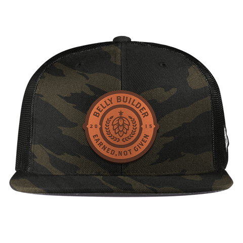 Belly Builder Flat Trucker Midnight Camo