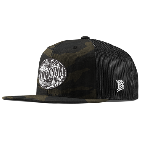 California Traveler Flat Trucker Midnight Camo