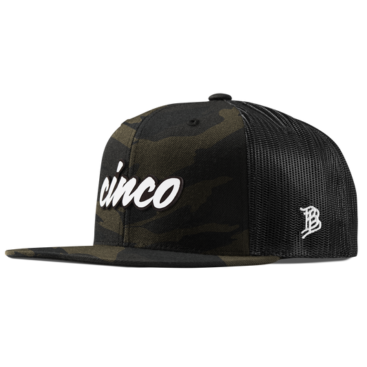 Cinco Script Flat Trucker Midnight Camo