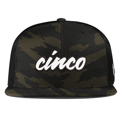 Cinco Script Flat Trucker Midnight Camo