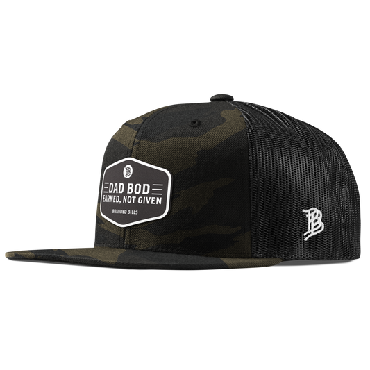 Dad Bod Flat Trucker Midnight Camo