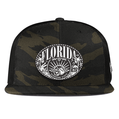 Florida Traveler Flat Trucker Midnight Camo