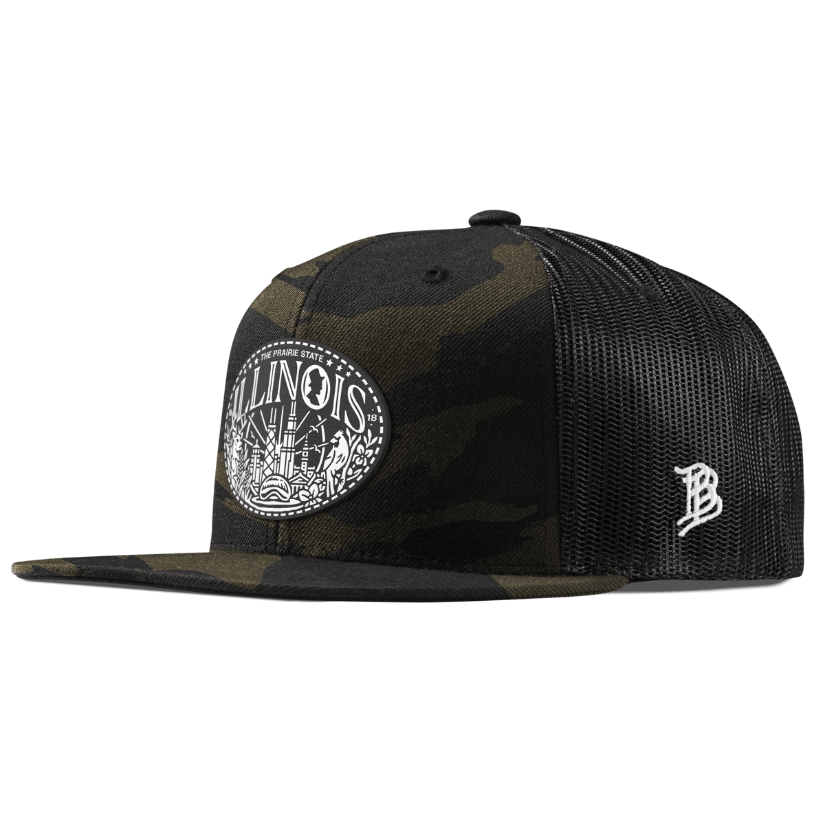 Illinois Traveler Flat Trucker Midnight Camo