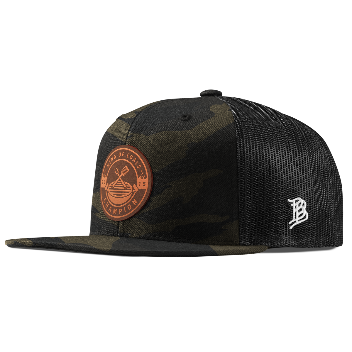 King of Coals Flat Trucker Midnight Camo