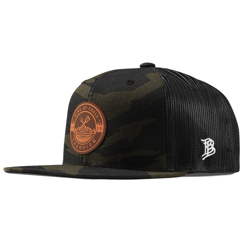 King of Coals Flat Trucker Midnight Camo
