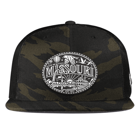 Missouri Traveler Flat Trucker Midnight Camo